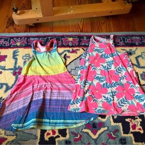 Children’s Place cat Jack  Girls Bright Floral Rainbow Tank Top dress bundle lot